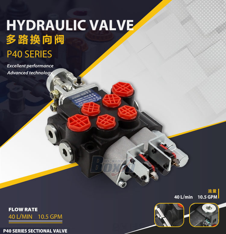 P40 Micro Switch Joystick 2 Spool Monoblock Directional Valve: Performance, Reliability, Innovation